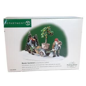 Dept 56 Dickens Village Series Master Gardeners Figurine 2pc Set Christmas 1999